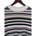 Buffalo David Bitton  Women's XS Striped Metallic Cozy Knit Crewneck Sweater Photo 5
