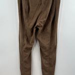 Lysse Lysee Dark Tan Pull On High Rise Faux Suede Legging Size Extra Large Photo 7