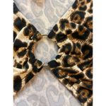 Just Quella NWT-  Leopard Animal Print Crop Tank M Photo 2