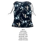 Eye Candy 90'S VTG.‎  FLORAL ALL OVER PRINT TANK TOP BLOUSE SMALL Photo 1