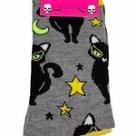 Betsey Johnson Black Cat Halloween Crew Socks Photo 0