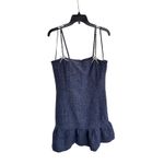 AQUA  Tweed Mini Dress Pearl Straps‎ Ruffle Hem Party Cocktail XXL Photo 3