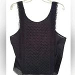 Who What Wear  black thick strap eyelet tank top NWOT Photo 0