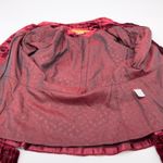 Cynthia Steffe Womens Velvet Jacket Size 2 Steampunk Baroque Military Whimsigoth Red Photo 0