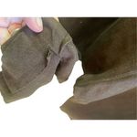 Larry Levine  Chocolate Brown Cuffed Capri Pants With Medallions at Waist Fully L Photo 6