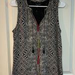 Lucky Brand  Floral Tank Top Color Black Size M Photo 0