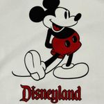 Disney  Mickey Mouse Classic Sweatshirt Disneyland Crew Neck White Medium Retro Photo 4