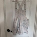Aerie Women's Tie-Dye Overalls Large Adjustable Straps Cotton Blend Blue & White Photo 7