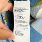 prAna  Womens Button Down Plaid Flannel Shirt Long Sleeve Blue Yellow‎ Large Photo 9