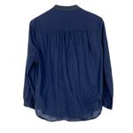 J.Crew Factory Long Sleeve Embroidered Tassel Top Navy Size XS A1509 Photo 7