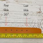 XXX Buckle Camel/Gold Leather Belt Photo 10