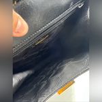 VTG MINOBOSSI Shoulder Bag Black Leather Made In Italy Photo 9