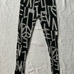 Charlotte Russe  Peace Heart Key Love Leggings in Black/White/Gray - Size XS Photo 15