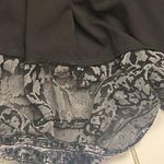 Elie Tahari  xl dress gray black shimmery lined except sleeves short tie neck Photo 9