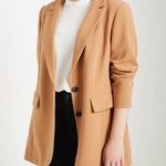 Eloquii The 365 Semi Stretch Two Button Rayon Blazer Jacket Camel 22 Photo 0