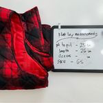 st. john's bay  Quilted Puffer Vest Jacket Womens Plus XXL Full Zip Red‎ Plaid Photo 10