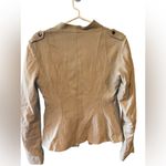 My Tribe Women’s Leather Jacket Sz small light grey Gray Photo 1