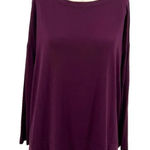 Eileen Fisher ‎ Purple Viscose Jersey Long Sleeve Top Size Small Photo 0