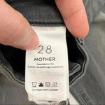 MOTHER Women’s Jeans Looker Ankle Fray In Last Chance Saloon Sz 28 Classic City Black Photo 5