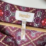 Laundry by Shelli Segal  Womens Geometric‎ Blouse Sz XL Long Sleeve V-Neck Office Photo 3