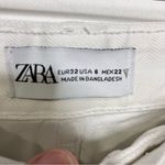 ZARA white wide leg jeans size 0 Photo 2