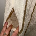 Aura Boho Square Neck Gauze Drop The Act Mini Dress Cream Medium Photo 4