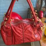 Salvatore Ferragamo  Red Leather Shoulder Bag Photo 0