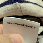 Anne Klein Size Large Blue White Striped Nautical Short Sleeve T-Shirt Dress Photo 6