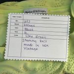 Vintage Womens Blouse Size XL Lime Green Stretchy Knit Sparkle Bling USA Made Photo 8