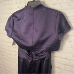 David's Bridal Purple Strapless Formal Dress with Jacket Size 10/12 column Photo 12