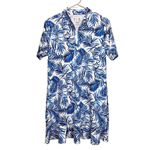 Tommy Bahama Blue Palm Leaf 1/4 Zip UPF50 Active Dress LARGE Athleisure Photo 2
