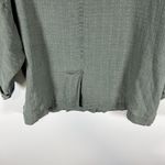Eileen Fisher ‎ Linen Button Front Jacket Shaket Green Size Large Boho Minimalist Photo 8