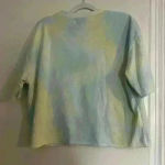 Princess Polly Green Blue Tie Dye Boxy Tee sz:4. Pastel green blue tie dye tee. Photo 6