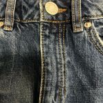 Garage Y2K Denim Distressed Mini Skirt with Rose Patch Photo 5