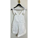 Free People Ziggy Denim Shortalls in Optic White Size Medium Photo 3