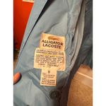 Lacoste NWT Vintage Sky Blue Rainproof Trench Coat Size 6 Photo 8