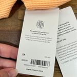 Athleta  Womens Coaster Luxe Waffle Sweatshirt 2XL Orange Long Sleeve Knit NWT‎ Photo 4