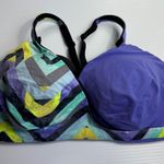 VSX Sport Bra 38DD Purple Geometric Print Wireless Lightly Padded Size undefined Photo 0