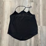 Heath Ceramics Black Asymmetrical Racerback Camisole Photo 1