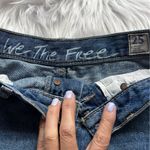 We The Free Free People denim distressed button fly shorts size 25 mid-rise Sofia Photo 2