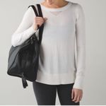 Lululemon Sunset Savasana Pullover II Heathered White size 4 Photo 1
