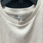 ZARA  white ruffle sleeve top Photo 2