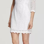 Lilly Pulitzer Resort White Daisy Truly Lace Whitaker One Shoulder Dress Size 0 Photo 0