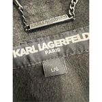 Karl Lagerfeld Black Wool coat size L Photo 13