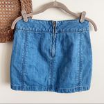 Free People  Zip To It Denim Mini Skirt Photo 7