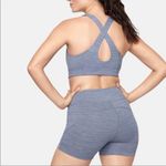 Outdoor Voices Grey Blue Heathered Key Cross Back Activewear Sports Bra Small Photo 1