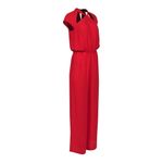 BCBGMAXAZRIA  Women's Red Sleeveless‎ Cut-Out Shoulder Detail Jumpsuit Size XS Photo 1