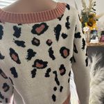 Cozy Casual Leopard Print Sweater  Size Small Medium Photo 3