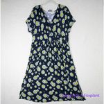 Modcloth  daisy faux wrap short sleeve‎ dress with side slit size 4X Photo 1
