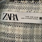 ZARA  Shacket Plaid Textured Overshirt Photo 4